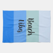 Linge De Cuisine Vibes De Plage, Bleues (Horizontal)