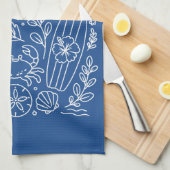 Linge De Cuisine Vibes de Plage Tropicale (Quart Plié)
