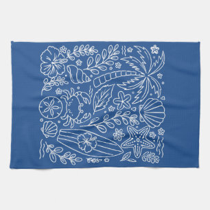 Linge De Cuisine Vibes de Plage Tropicale