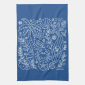 Linge De Cuisine Vibes de Plage Tropicale (Vertical)