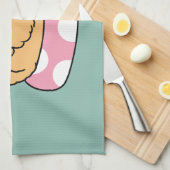 Linge De Cuisine Vibes d'été Chien - Chiot flottant avec lunettes d (Quart Plié)