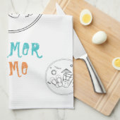 Linge De Cuisine Vibes d'été du soleil & vacances, Art esquissé (Quart Plié)