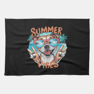 Linge De Cuisine Vibes d'été pour chien avec sensation de vacances