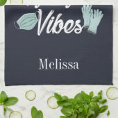 Linge De Cuisine Vibes nocturnes des étudiants en soins infirmiers  (Plié)