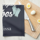 Linge De Cuisine Vibes nocturnes des étudiants en soins infirmiers  (Quart Plié)