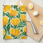 Linge De Cuisine Vibrant Daffodil Kitchen Towels (Quart Plié)
