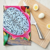 Linge De Cuisine Vibrant Dragon Fruit Beauté Design (Quart Plié)