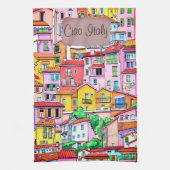 Linge De Cuisine Vibrant façade italienne (Vertical)