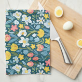 Linge De Cuisine Vibrant Floral Medley (Quart Plié)