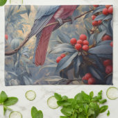 Linge De Cuisine Vibrant Galah Cockatoo rose (Plié)