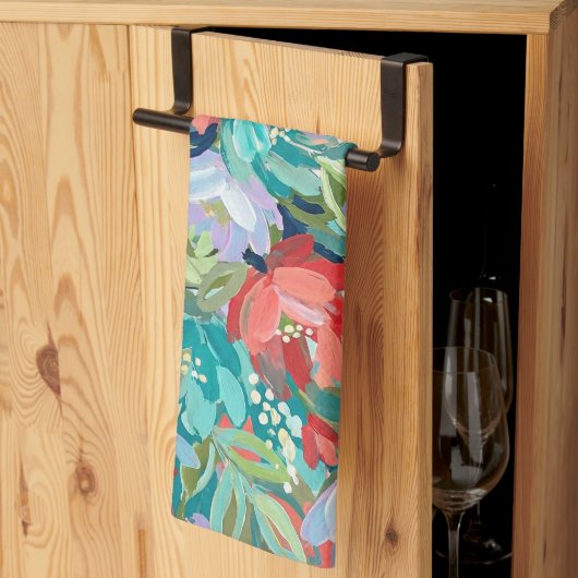 Linge De Cuisine Vibrant Garden Symphony (Pliage en tiers)