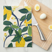 Linge De Cuisine Vibrant Lemon Grove (Quart Plié)