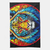 Linge De Cuisine Vibrant Tiger Tiger Tiger (Vertical)