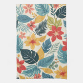 Linge De Cuisine Vibrant Tropical Abstrait Vert Vert Vert Rose (Vertical)