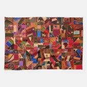 Linge De Cuisine Vibrant Vintage Crazy Quilt (Horizontal)