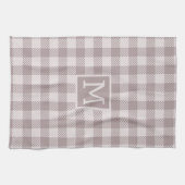 Linge De Cuisine Vichy à carreaux de buffle Monogram beige  (Horizontal)
