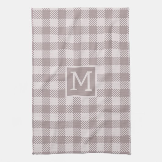 Linge De Cuisine Vichy à carreaux de buffle Monogram beige  (Vertical)