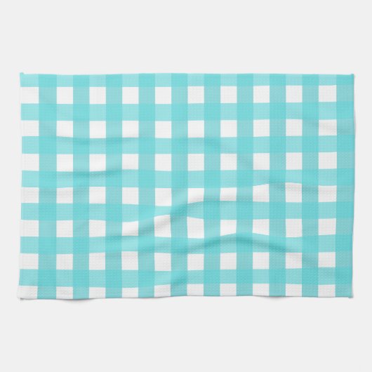 Linge De Cuisine Vichy Bleu Ciel (Horizontal)