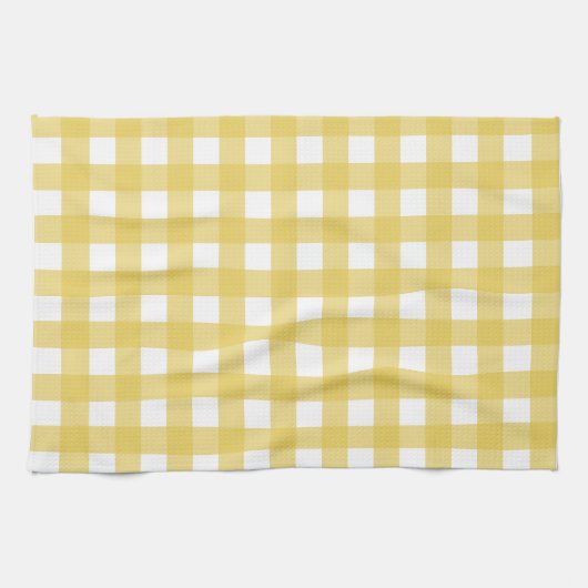 Linge De Cuisine Vichy Jaune clair (Horizontal)