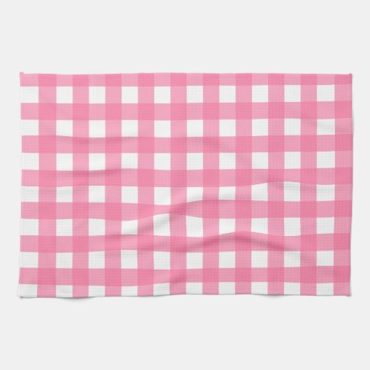 Linge De Cuisine Vichy Rose clair (Horizontal)