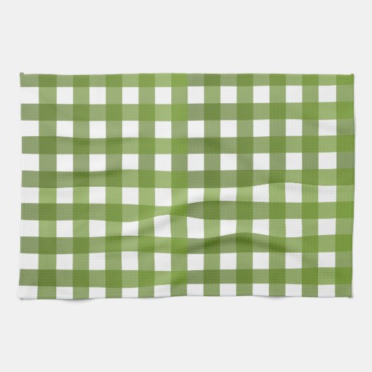 Linge De Cuisine Vichy Vert (Horizontal)
