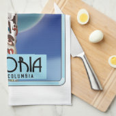 Linge De Cuisine Victoria Colombie-Britannique Totem Pole. (Quart Plié)