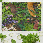 Linge De Cuisine Vie forestière (Plié)