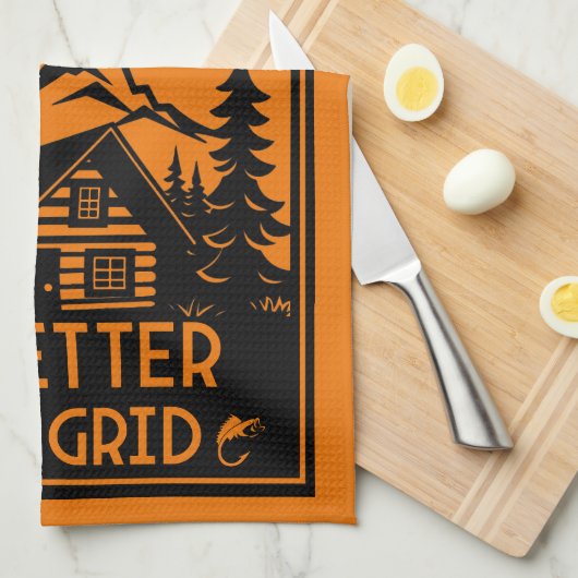 LINGE DE CUISINE VIE HORS GRILLE (Quart Plié)