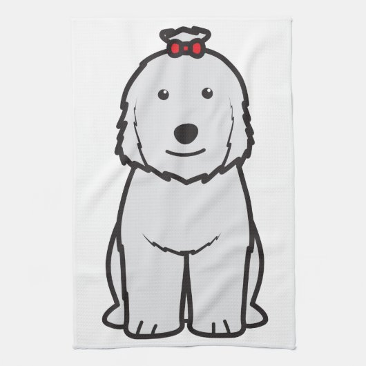 Linge De Cuisine Vieille bande dessinée anglaise de chien de chien (Vertical)