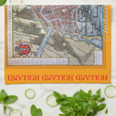 Linge De Cuisine Vieille carte Amsterdam Hollande (Plié)