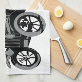 Linge De Cuisine Vieille voiture (Quart Plié)