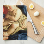 Linge De Cuisine Vierge et Enfant Jésus - Sassoferrato (Quart Plié)