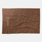 Linge De Cuisine Vieux cuivre texturé minimal (Horizontal)