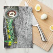 Linge De Cuisine Vieux tracteur international (Quart Plié)