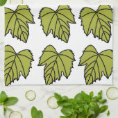 Linge De Cuisine Vigne verte feuilles vigne (Plié)