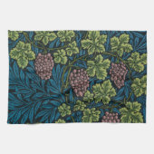 Linge De Cuisine Vignes avec grappes de raisins roses (Horizontal)