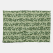 Linge De Cuisine Vignes d'Hérida - vert botanique D_L motif. (Horizontal)