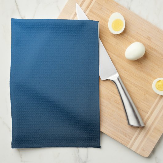Linge De Cuisine Vignette bleu-noir gris (Quart Plié)