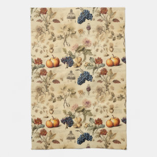 Linge De Cuisine Vignoble Antique d'Automne Citrouille Raisin Botan