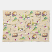 Linge De Cuisine Vignoble Louveur de vin Rouge Blanc Verre Raisins (Horizontal)