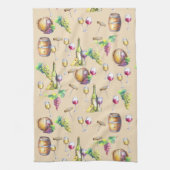 Linge De Cuisine Vignoble Louveur de vin Rouge Blanc Verre Raisins (Vertical)