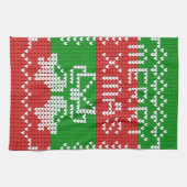 Linge De Cuisine Vilain pull motif sonnettes Joyeux fils Xmas (Horizontal)