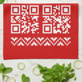 Linge De Cuisine Vilain Sweater QR Code Bonne année! (Plié)