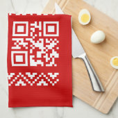 Linge De Cuisine Vilain Sweater QR Code Bonne année! (Quart Plié)