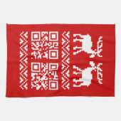 Linge De Cuisine Vilain Sweater QR Code Bonne année! (Horizontal)