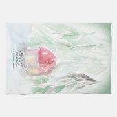 Linge De Cuisine Village de campagne Noël blanc (Horizontal)