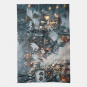 Linge De Cuisine Village d'hiver (Vertical)