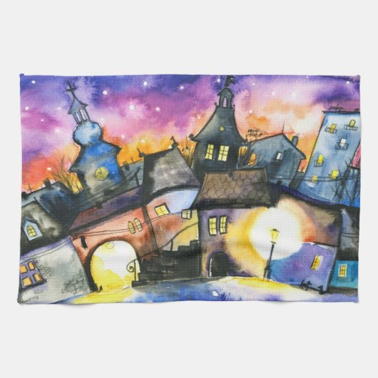 Linge De Cuisine Ville (Horizontal)