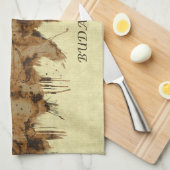 Linge De Cuisine Ville de Budapest Hongrie (Quart Plié)