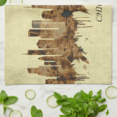 Linge De Cuisine Ville de Chicago Illinois (Plié)